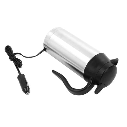 12/24V Car Coffee Mug 750ml Car Kettle Boiler Automatic Shut Off Stainless Steel Heating Travel Cup Kettle Boil Dry Protection