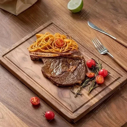 WXCOO Wooden Cutting Boards Meat Cutting Board Cheese Fruit Cutting Board Chopping Blocks Kitchen Tools Butcher Block
