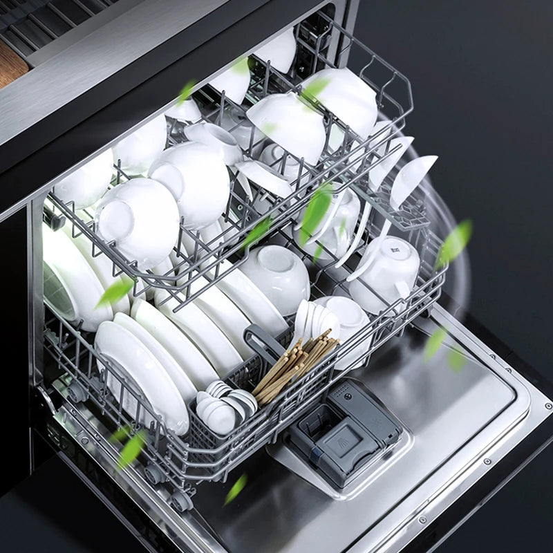 Integrated Sink Dishwasher Kitchen Built In 1000mm Sink Dishwasher Machine Automatic Smart In Stainless Steel Sink Dishwashers