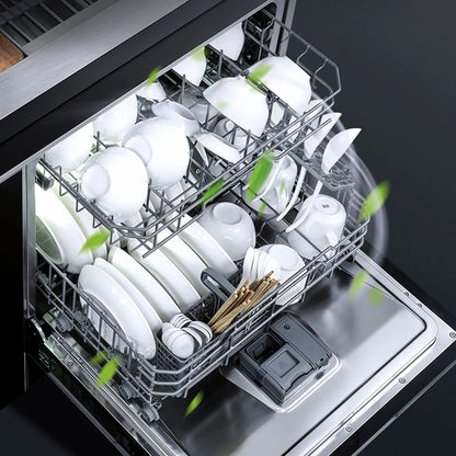 Integrated Sink Dishwasher Kitchen Built In 1000mm Sink Dishwasher Machine Automatic Smart In Stainless Steel Sink Dishwashers