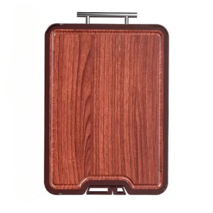 Double-Sided Antibacterial Cutting Board Mold Resistant PP Material Ebony & 316 Stainless Steel Chopping Block for Kitchen