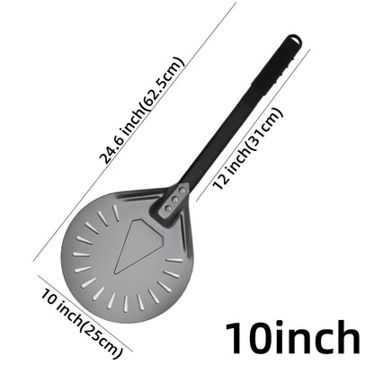 7 8 9 10 Inch Long Pizza Peel AdjustableTurning Shovel Spatula Baking Tool  Kitchen Utensils Nonstick Big Pizza Turner for Oven