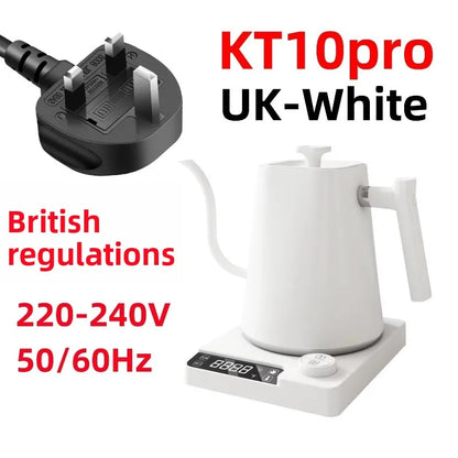 Electric Gooseneck Kettle Quick Heating Stainless Steel Pour-Over 1L 1200W Coffee Tea Pot for Hotel Household Coffee Product