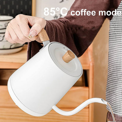110V/220V Electric Kettle Temperature Control Teapot 304 Stainless Steel Long Mouth Gooseneck Coffee Auto Keep Warm 800ml