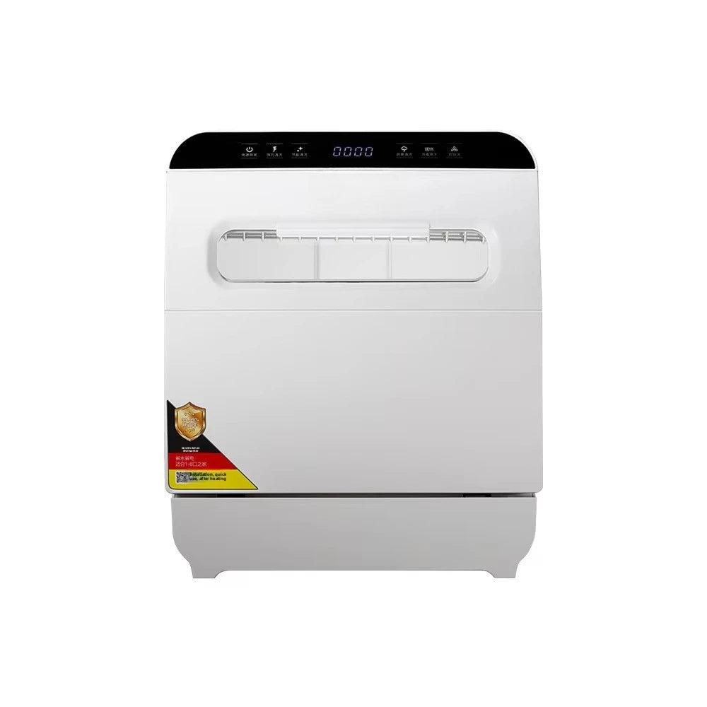 Deshi Countertop Automatic Dishwasher Model Q8 1000W Large Capacity 8 Place Settings Dual Top-and-bottom Spray Arms Smart