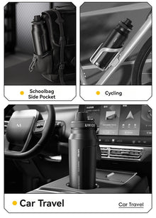 1L Insulated Cold Water Bottle Thermos Stainless Steel Tumbler Qutdoor Sports Handle Vacuum Flasks Double Wall Cup