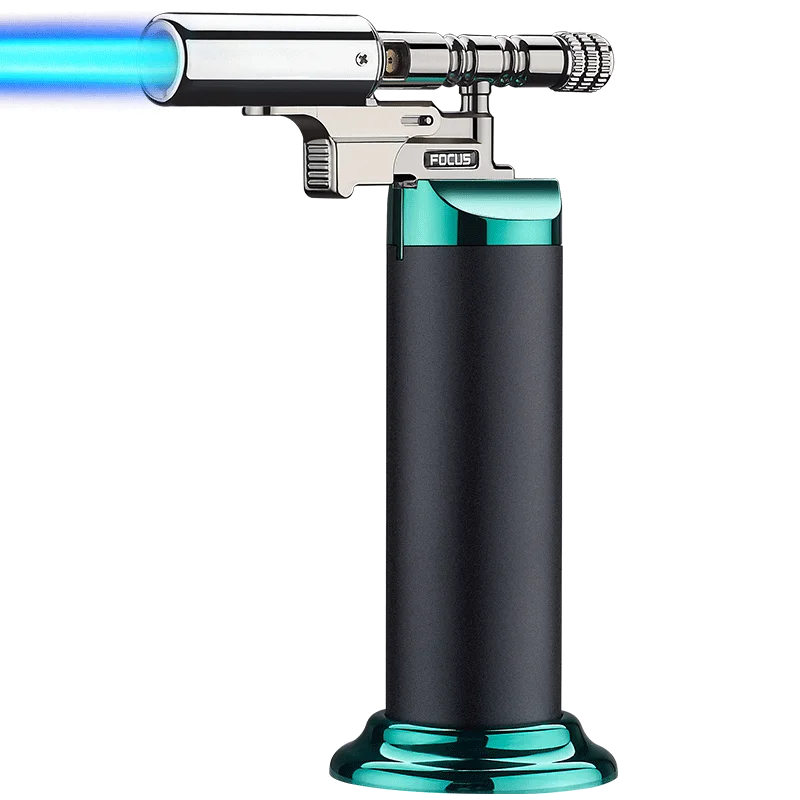 Spray Gun Inflatable Lighter Strong Blue Flame Adjustable Flame Size 360° Inverted Use Outdoor Home Use Gadgets