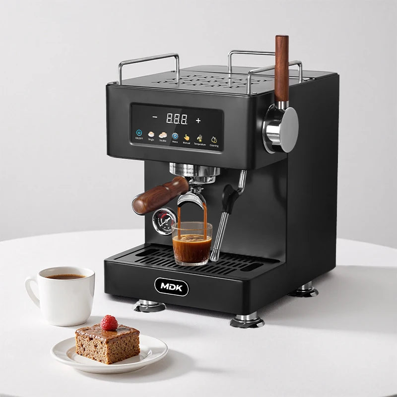-For MC-20   RV Hotel Use Espresso Coffee Machine 12 Bars Stainless Steel Housing Semi-Automatic Programmable 20 Cups*