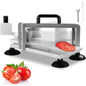 SucceBuy Tomato Slicer 3/16 inch Tomato Cutter Slicer Stainless Steel Heavy Duty Tomato Slicer Machine, Manual Tomato Slicer