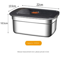 Stainless Steel Camping Lunch Box – Leak-Proof, Freezer & Microwave Safe Bento Container