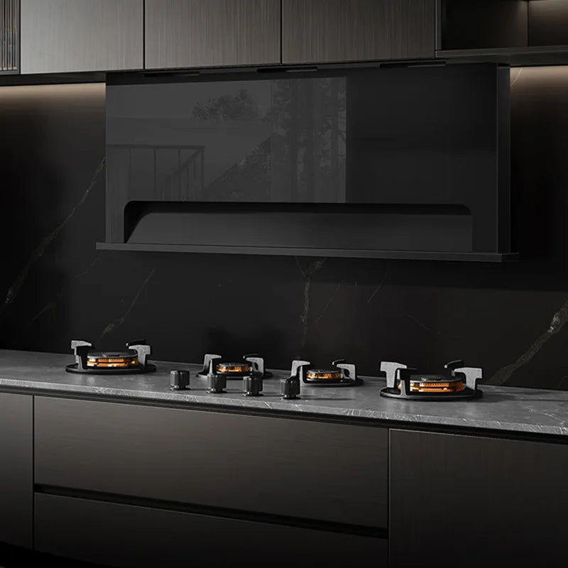 Hidden Built-in 4-Burner Gas Stove, Home Kitchen Range, Seamless Countertop Installation, Gas Cooktop for Residential Use