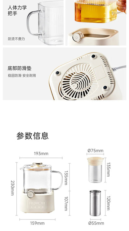 all-glass health pot constant temperature household multi-functional office small electric ceramic stove to make scented tea