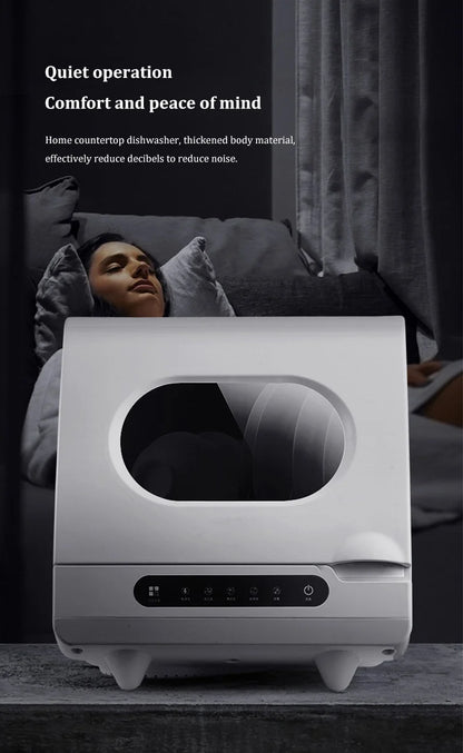 Customizable Smart Built-in Mini Dishwasher Fully Automatic 4 Sets Capacity Class Energy Efficient Easy Install for Household