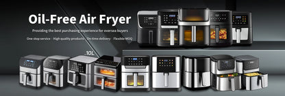 2026 New Model Multi-functionalFactory Smart 5.5L 6.5 L Digital Air Fryer No Oil Healthy Non Stick Air Fryer