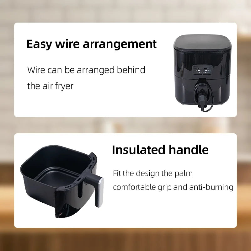 Digital Air Fryer Model 7L Oil Free Professional Home Appliance air Fryer Multifunctional Optional