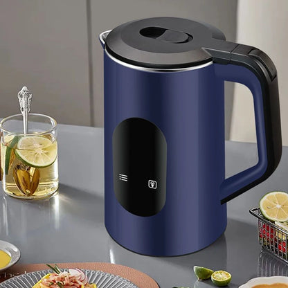 2.2L Stainless Steel Electric Digital Display Large Tea Kettle Auto-Shutoff Thermal Water Kettle 1500W Fast Boil Boil Water Pot