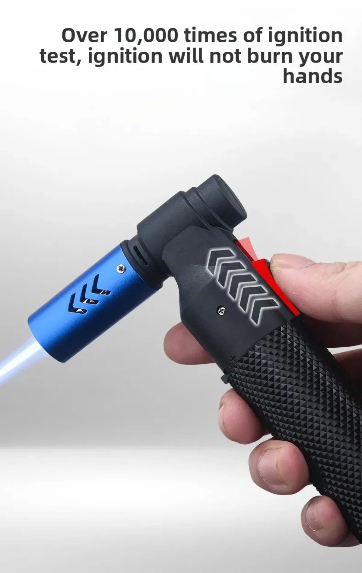 HONEST Gas Jet Butane Cigar Lighter Windproof Kitchen BBQ Metal Jewelry Welding Torch for Outdoor Camping
