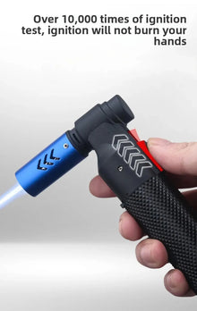 HONEST Gas Jet Butane Cigar Lighter Windproof Kitchen BBQ Metal Jewelry Welding Torch for Outdoor Camping