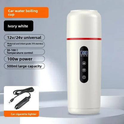 Durable Car Boiling Cup  12v24v Universal Usb Thermal Insulation Integrated Size Truck Heating Boiling Cup