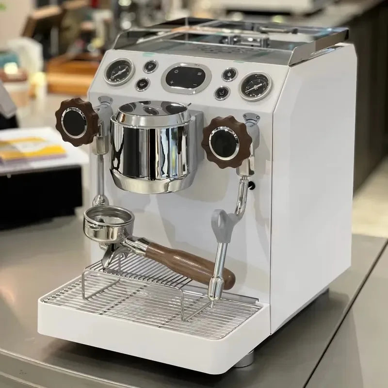 STLF 9Bar Italian Pump Commercial Coffee Machine Stainless Steel Boiler PID Temperature Control System 58mm Extraction
