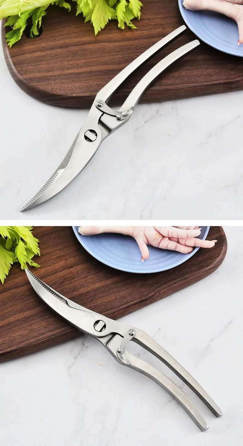 Extra Sharp Kitchen Scissors Stainless Steel Heavy Duty Sharp Kitchen Scissors Meat Scissors Cooking Scissors For Meat