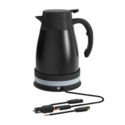 Car Electric Kettle DC 24V Auto Shut Off Automotive Accessories with Cigarette Lighter Heating Kettle for Outdoor Camping
