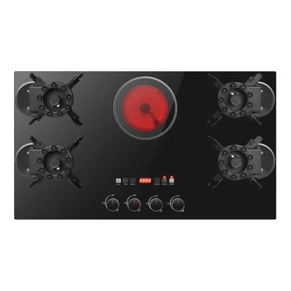 Kitchen Appliance Glass Electric and Gas Burner Stove Tempered Glass Gas Stove for Home