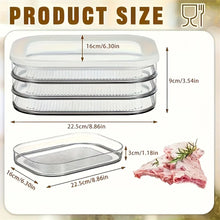 Meat Container for Fridge, Stackable Cold Cuts Storage Containers with Clear Lids for Deli Meat, Bacon, Cheese & Meal Prep