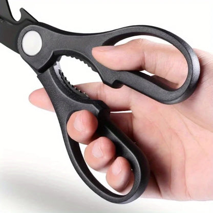 PLYS-1pc kitchen scissors special black titanium stainless steel food scissors household multifunctional auxiliary food scissors
