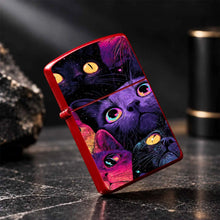Vibrant Starry Cat Pattern Portable Lighter Stylish Creative Versatile Daily Use Accessory Ideal For Outdoor Home Scenes Thoughtful Unique Gift For Friends And Cat Lovers Chic Eye-Catching Practical Carryaround Item For All O