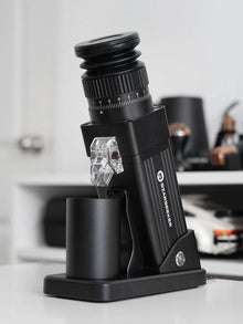 STARSEEKER E55Pro Electric Coffee Grinder 55MM Titanium Cone Burr Stepless Adjustment Espresso Brew Coffee Bean Grinder Black