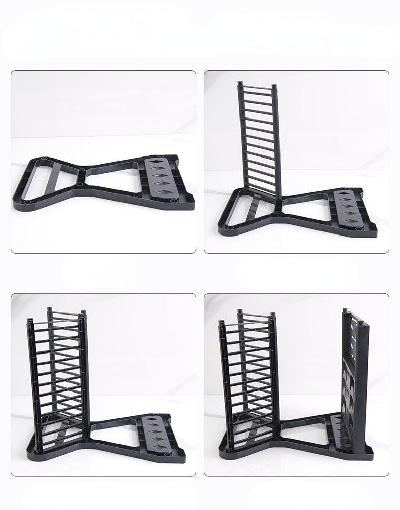 Dish Drainer Dish Drying Rack Kitchen Storage Double Layer Dish Drainer Shelf Knife Fork Container Holder Cutting Board Stand
