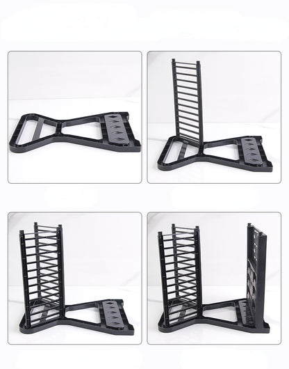 Dish Drainer Dish Drying Rack Kitchen Storage Double Layer Dish Drainer Shelf Knife Fork Container Holder Cutting Board Stand