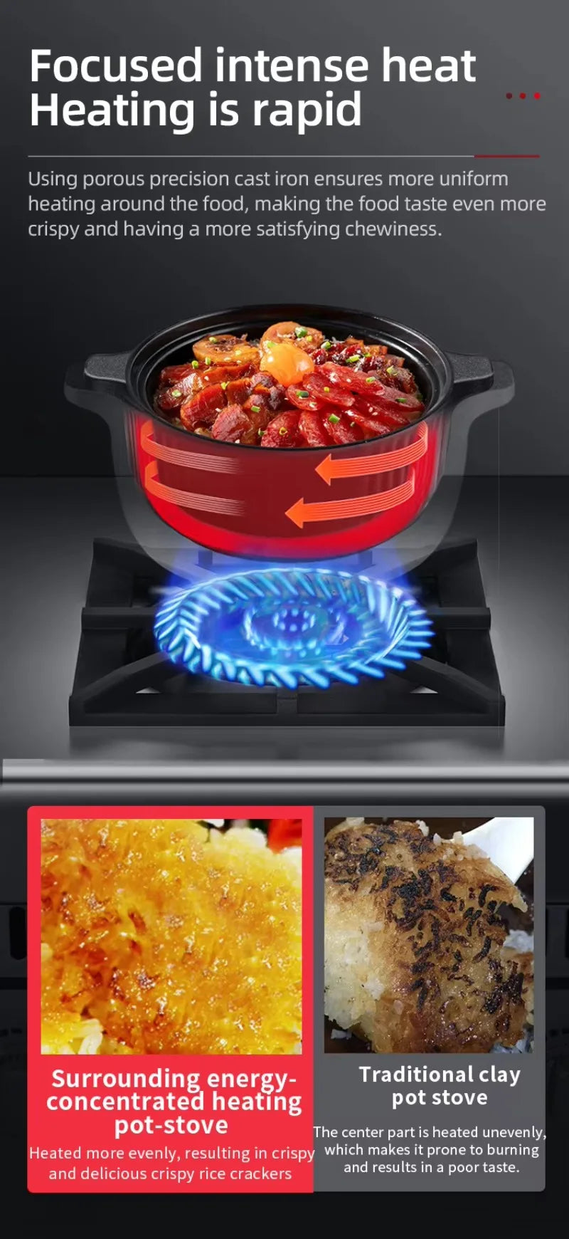 Luxury Six-head Gas Commercial Vertical Pot Stove with Electric Oven, High-power Gas Stove for Hotels and Restaurants Customized