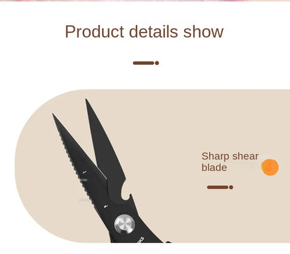 Japanese SK5 Kitchen Shears | Heavy-Duty Poultry Scissors for Bones | Multi-Purpose Stainless Steel Cutting Tool