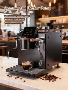 Commercial Espresso Machine 9 Bar Rotary Pump E61 Brewing Head Coffee Machine 3000w Double Boiler Coffee Maker