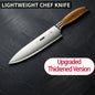 New Upgaded Complete 4-Piece Knife Set with Box - Stainless Steel Cleaver, Chef, Slicing & Paring Knives for All Kitchen Needs
