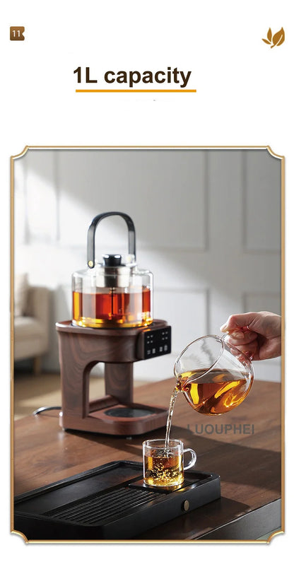 1L Electric Kettle Office Pure Titanium Steam Tea Kettle Home Keep Warm Floral Tea Kettle Auto Water Supply Electric Tea Kettle