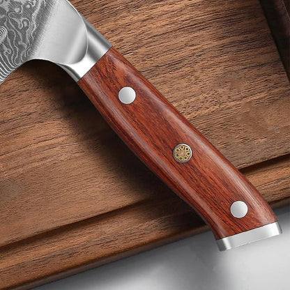 1/2/4 PCS Knives Sets Rosewood Handle 67 Layers Damascus Steel Super Sharp Meat Vegetable  Meat Knives cooking Tools