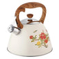 3L Color-Changing Flower Whistling Kettle, Stainless Steel Visual Alert When Water Boils, for Induction & Gas