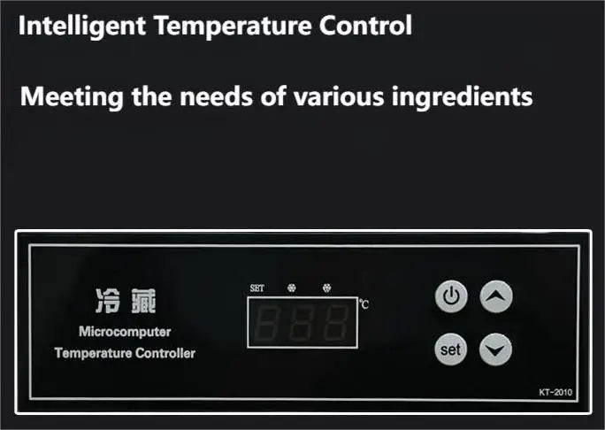 2025 Commercial 4-Door Stainless Steel Refrigerator - Single Temperature Zone, Heavy Duty for Restaurants & Retail Shops