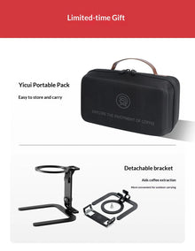 Hero Italian Professional Edition Portable 58mm Espresso Coffee Machine Manual Extraction Maker for Home Cafe Barista Brewing