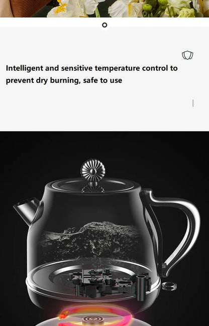 220V 1.5L Household Electric Kettle Water Boiling Cooking Pot Fast Heating Kettle With Stainless Steel Inner 3 Color Available
