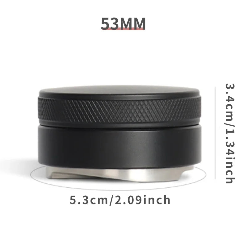 Coffee Distributor Espresso Distribution Tool/Leveler 3 Angled Slopes Adjustable Palm Tamper Fits 51/53/58mm Portafilter