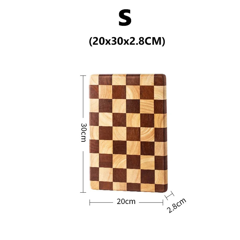 WXCOO Cutting Board Solid Wood Household Tray Mosaic Cutting Boards Wooden Cutting Board Mosaic Chopping Blocks Kitchenware