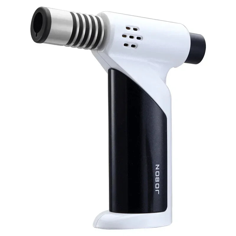 JOBON Metal High Power Spray Gun Windproof Blue Flame Gas Torch Lighter Safety Lock Switch Outdoor BBQ Kitchen Cigar Lighters