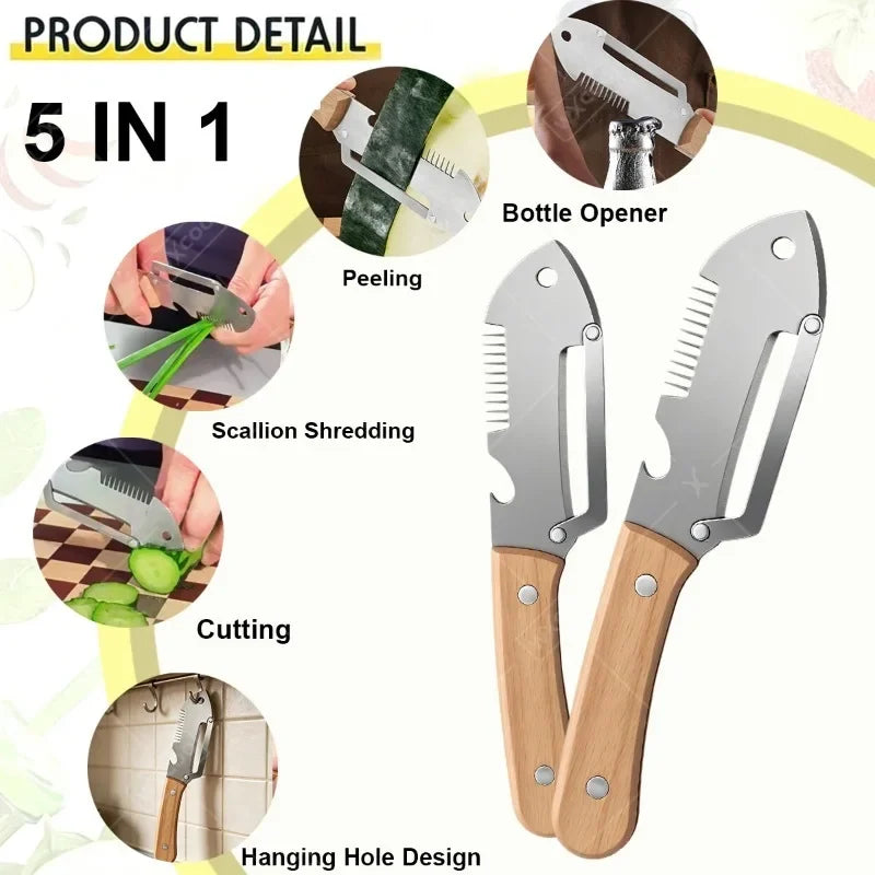 Kitchen Peeler Scissors Cutter Vegetable Peeler Bottle Opener Peeling Knife Fruit Kitchen Accessories Household Slicing Tools