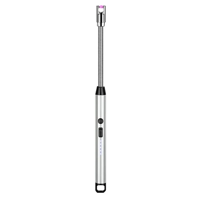 Type-C Rechargeable Kitchen Artifact Portable Smart Pulse Igniter Household Gas Stove Long Handle Electronic Lighter Wholesale