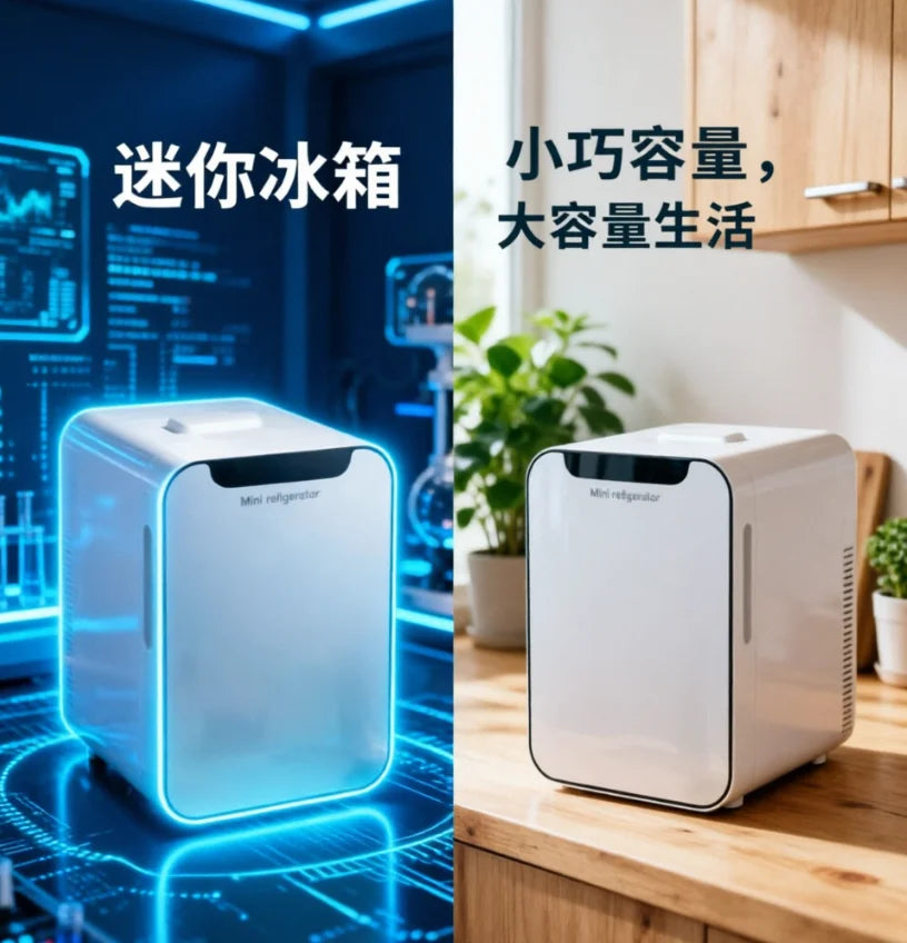 220V Mini Refrigerator Small Household Dormitory Car Mounted Refrigerator Mini Student Refrigeration Single Person Small  HCA1