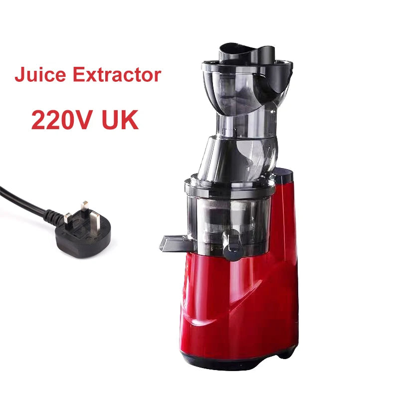 220V Automatic Juice Extractor Home Slag  Separation Ginger Fruit Vegetable Juice Extractor Multifunctional Fruit Slow Juicer